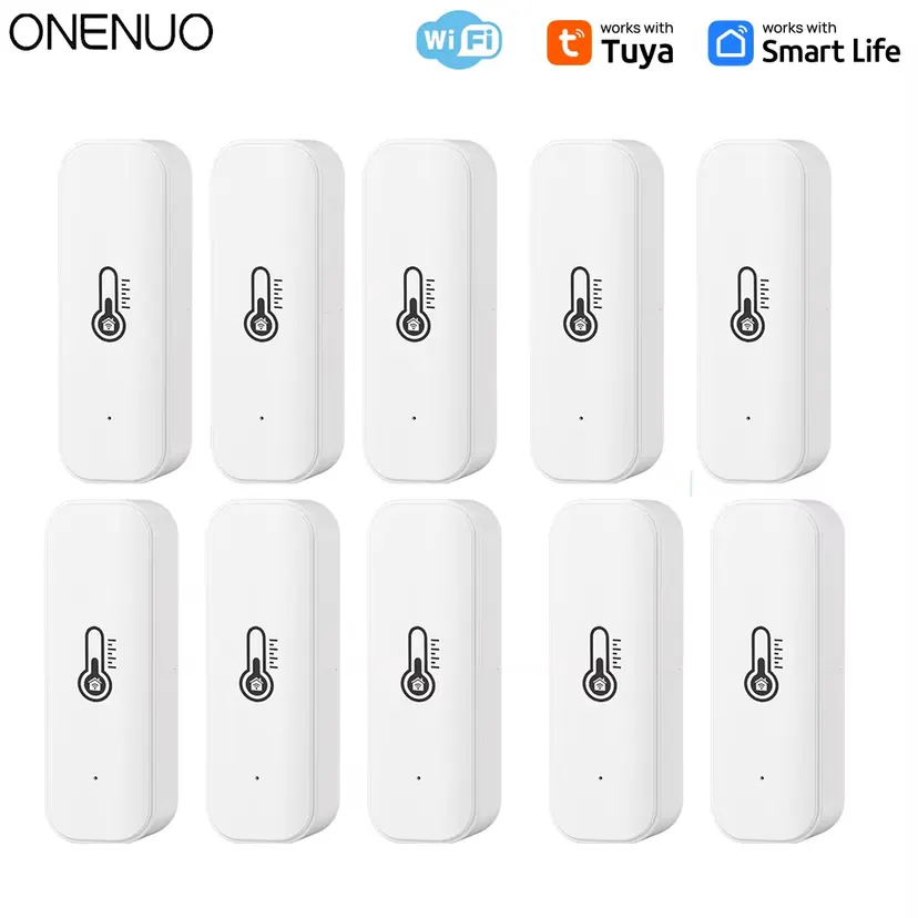 Tuya WiFi Temperature Humidity Sensor Smart Life Remote Monitor For Smart Home Work with Alexa Assistant