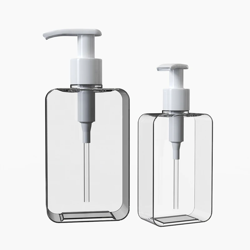 Square Lotion Bottles (200ml & 300ml) Leak-Proof Refillable Containers Plastic Pump Dispensers for Shampoo/Conditioner pen gpt