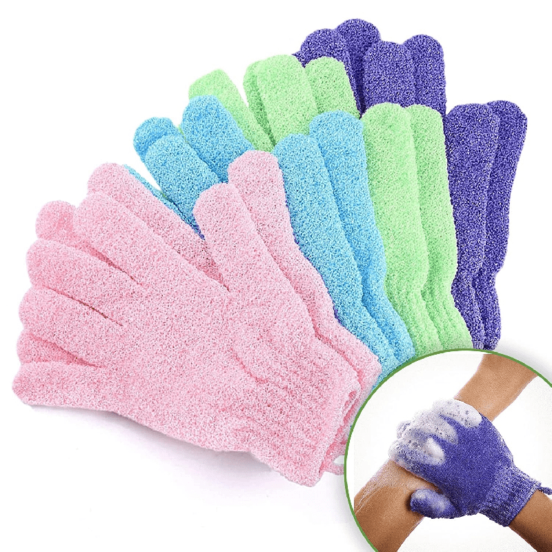 1/2PCS Gloves Rubbing Towel Double Sided Exfoliating Body Scrubs Bath Accessories Bathroom Shower Tools