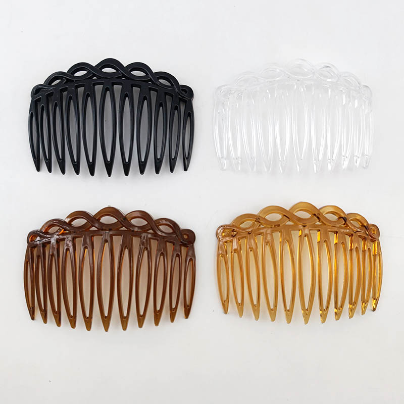 3/16 PCS/Set Simple and Stylish 11 Teeth French Twisted Hair Combs For Women and Girls Headwear Hair Accessories