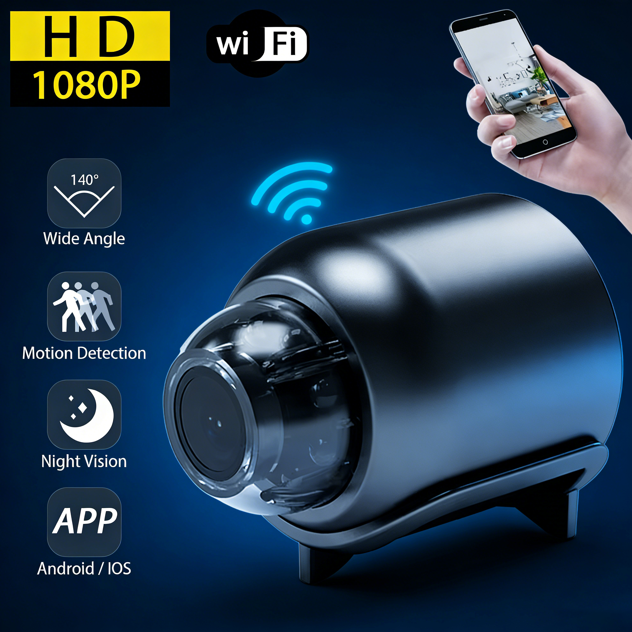 Mini Camera X5 1080P Clear Night Vision Lightweight Portable Premium Cams Motion Detection Wireless WiFi Surveillance Camera