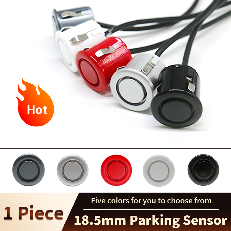 1pcs 18.5mm Assistance Reversing Radar Rrobe Parking Sensors Black Gray Red White Silver for Monitor Reverse System