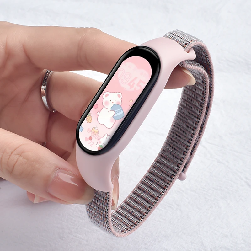 Nylon loop For Xiaomi smart Band 10 strap smartwatch Sport miband10 Breathable watch Replacement Bracelet mi band 10-9-8-NFC