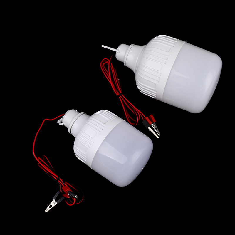 12v LED Lamp Portable LED Bulb 3W 5W 7W 9W 12W 20W 30W Outdoor Camp Tent Night Fishing Hanging Light Emergency Cold White
