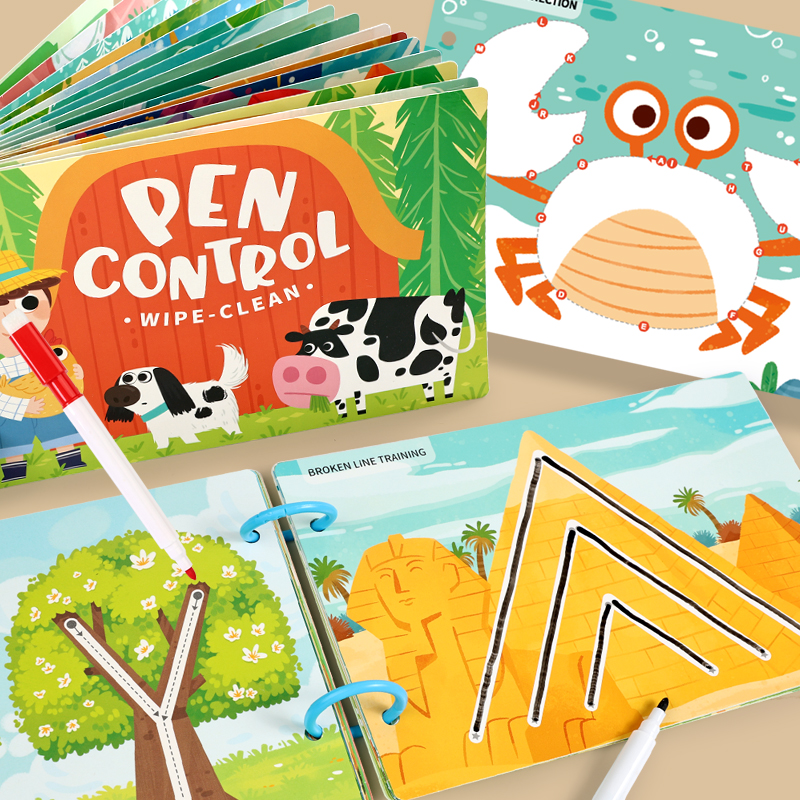 Preschool Learning Busy Book for Kids 2-4 Years Toddler Activity Book Montessori Baby Toys Educational Fun