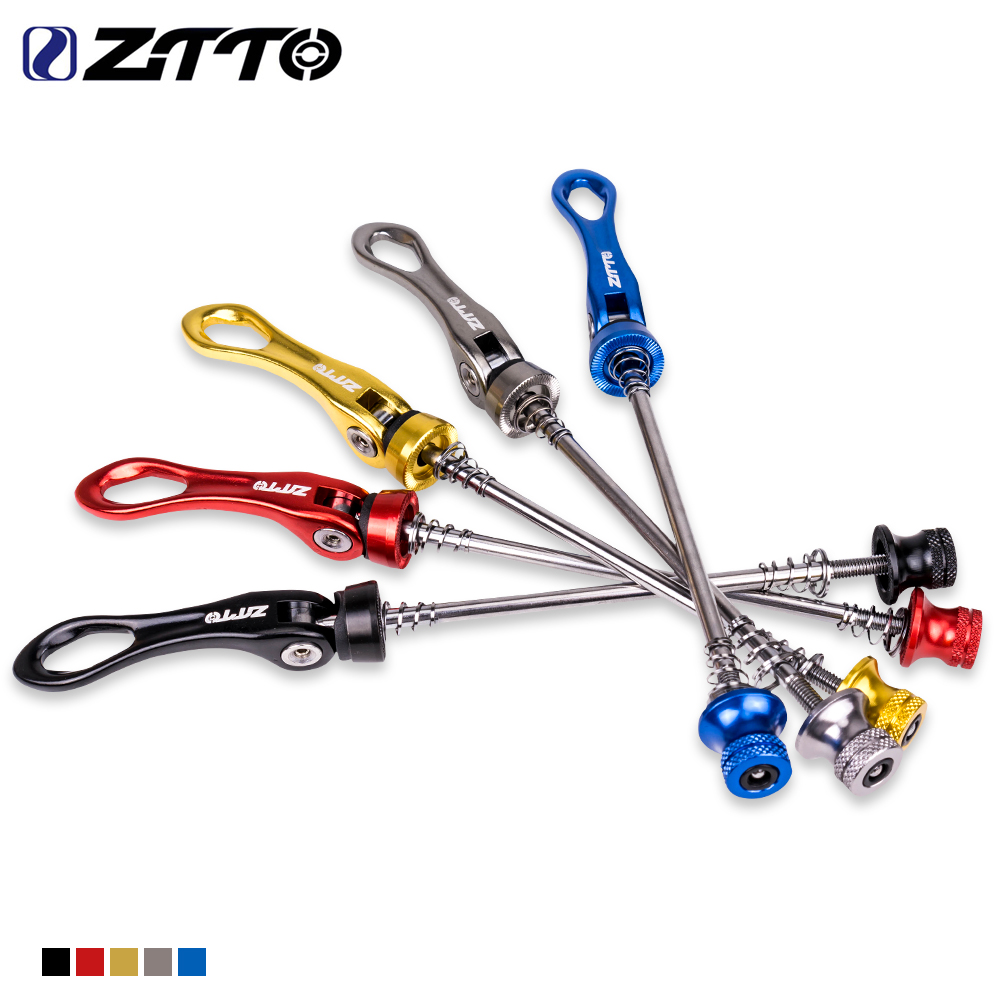 ZTTO 1 Pair MTB Bicycle Skewers Mountain Bike Ultralight Quick Release Skewers QR 100/135MM For MTB Road Bike Wheel Hub 9mm 5mm