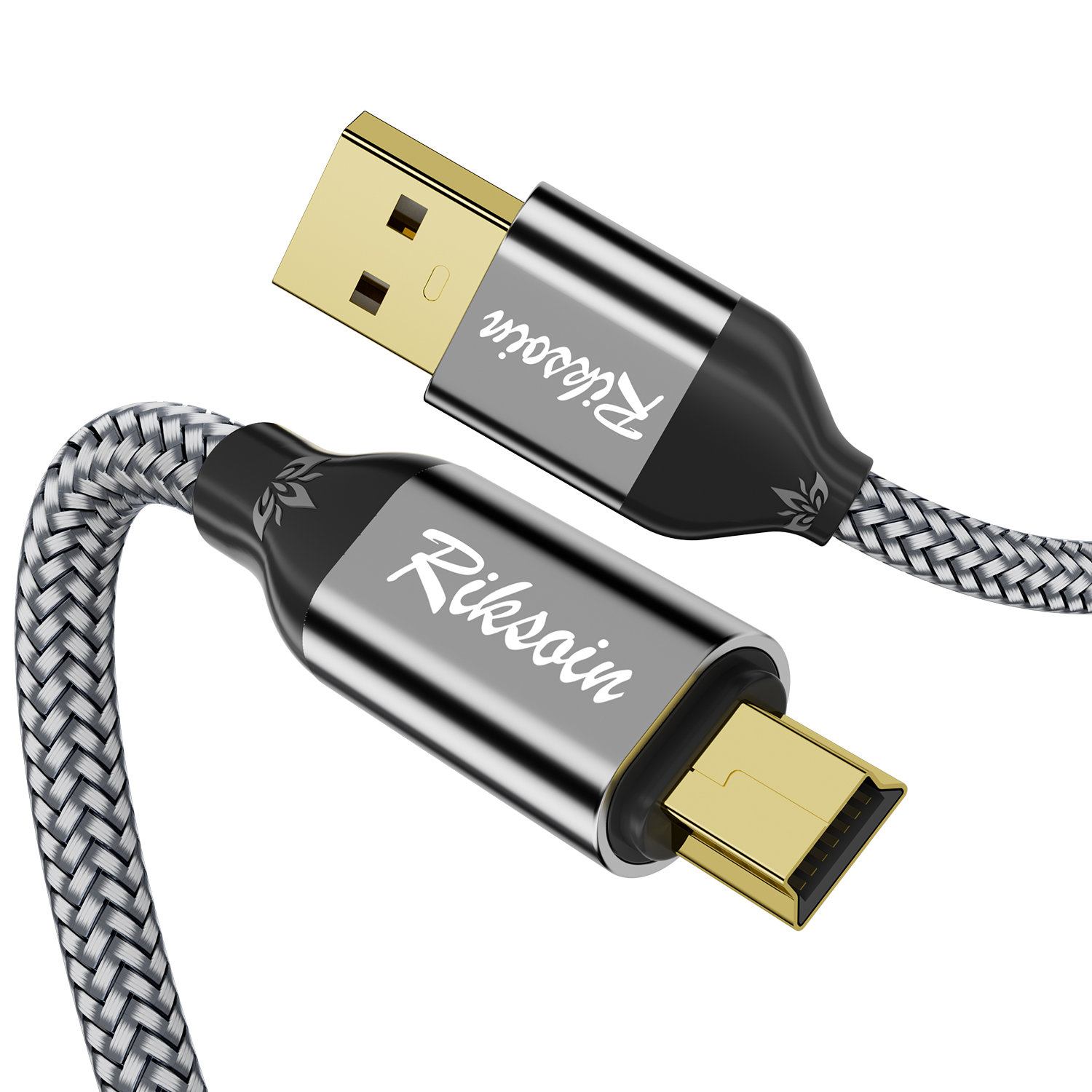 USB 2.0 Type A Male to Mini B Mini USB Charging Cord Compatible with Hero 3+, PS3 Controller, Digital Camera, Dash Cam, MP3 Play