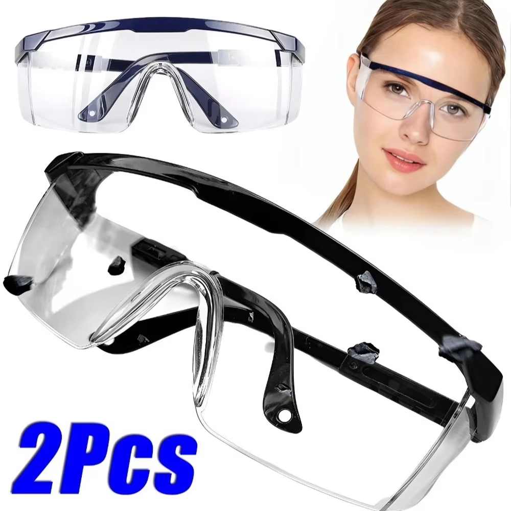 2PCS/4PCS Anti-Splash Work Safety Glasses Dustproof Industrial Eye Protection Lab Goggles Windproof Cycling Goggles