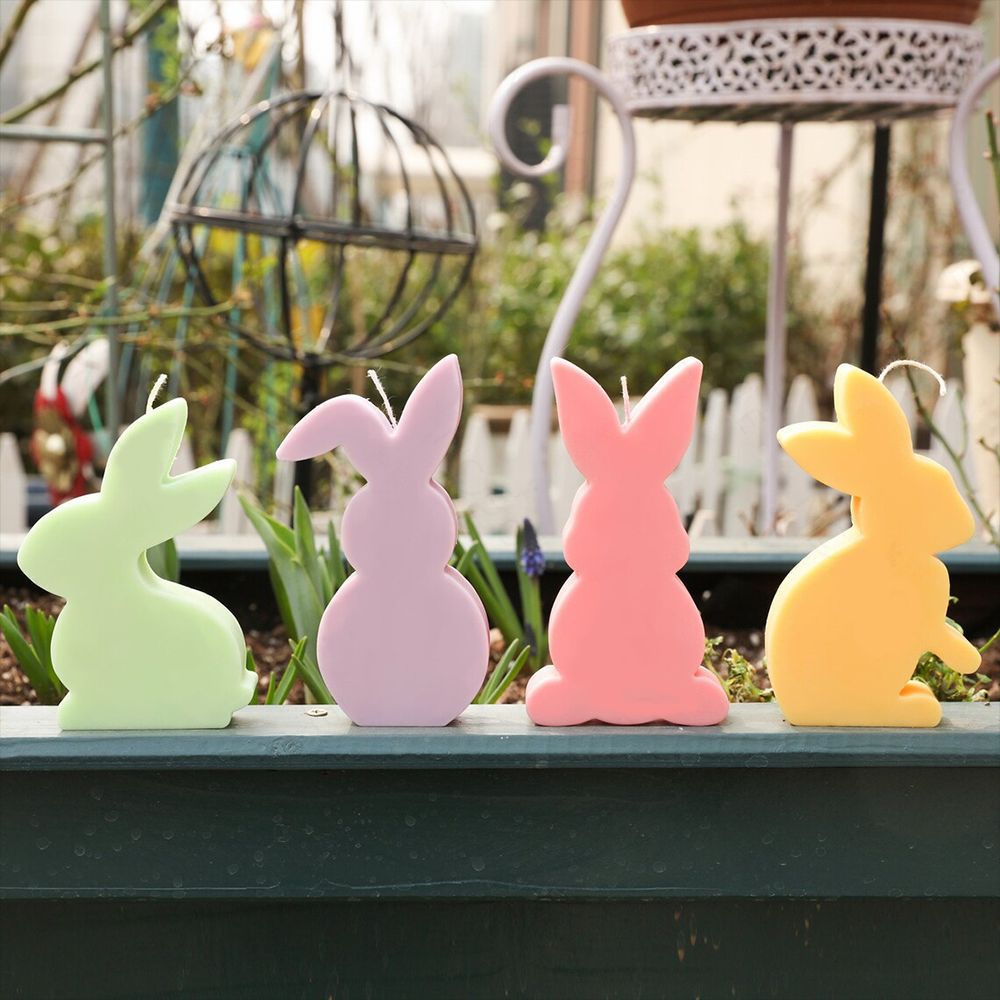 Easter Rabbit Candle Silicone Mold Cute Rabbit Aromatherapy Candle Soap Making Mold Home Festival Decoration Art Gift