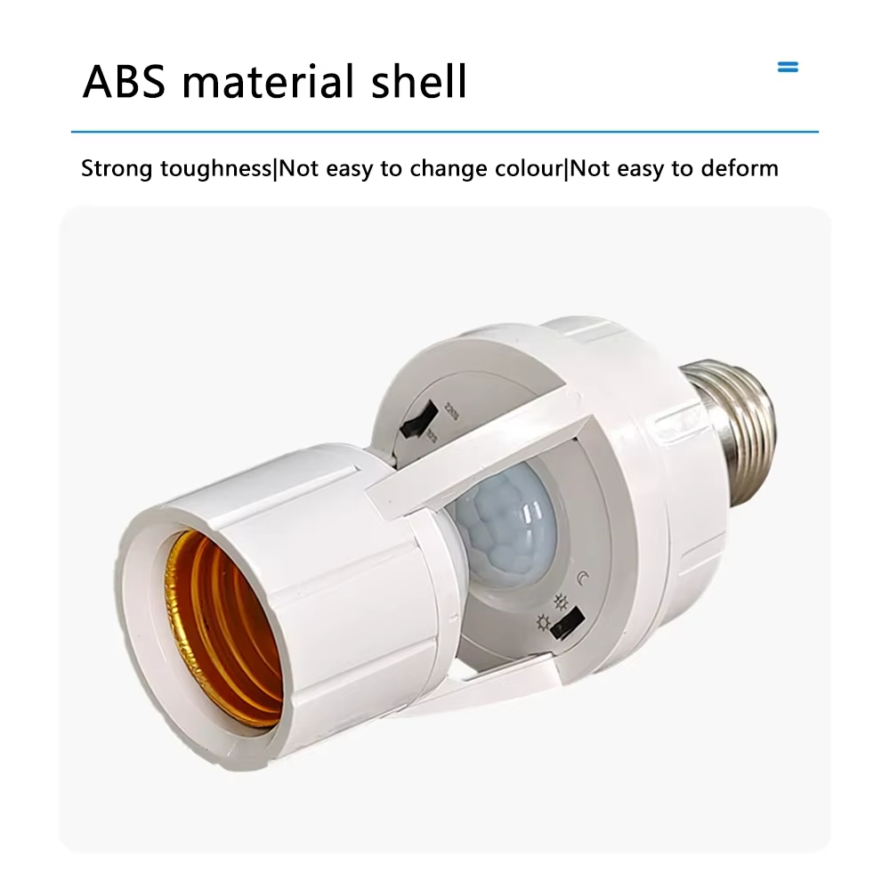 E27 PIR Induction Sensor Adapter Smart Motion Sensor Light Bulb Holder Lamp Base Converter Automatic LED Switch AC 110V 220V