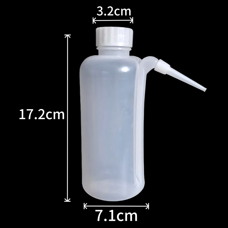 1Pc 500ml Plastic Wash Bottle PE Squirt Bottles Washing Washed Containers Refillable Empty Safety