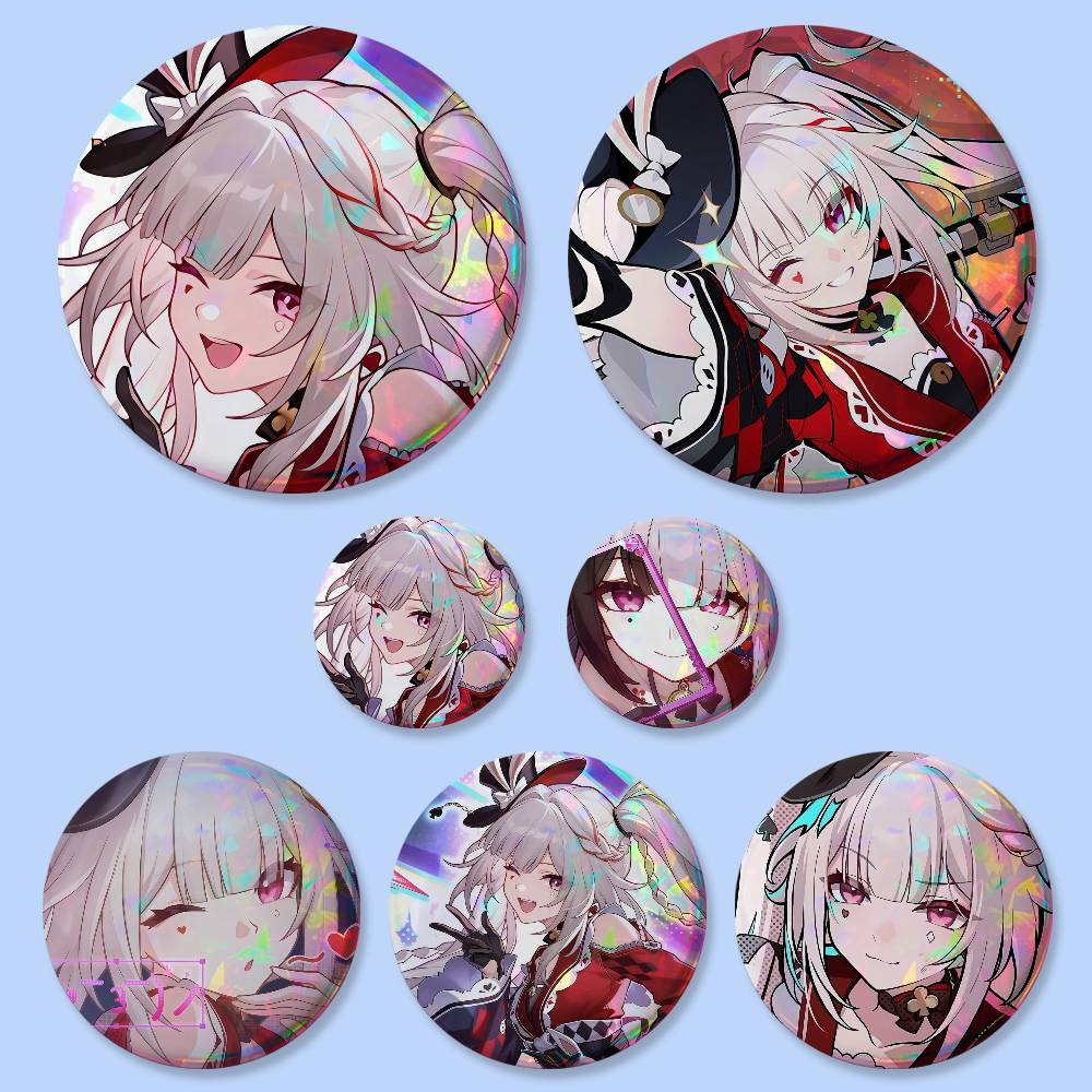 Honkai Star Rail Sparxie Game Figure Badges 25 32 44 58 75 Mm Round Cosplay Pin Bag Decor Collect Friends Brooch Souvenir