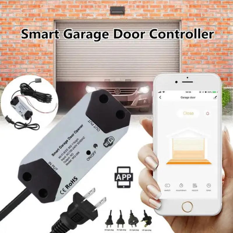 Tuya WiFi US / EU PLUG Smart Garage Door Opener Controller Work With Alexa Echo Voice Home Smart Life APP Control
