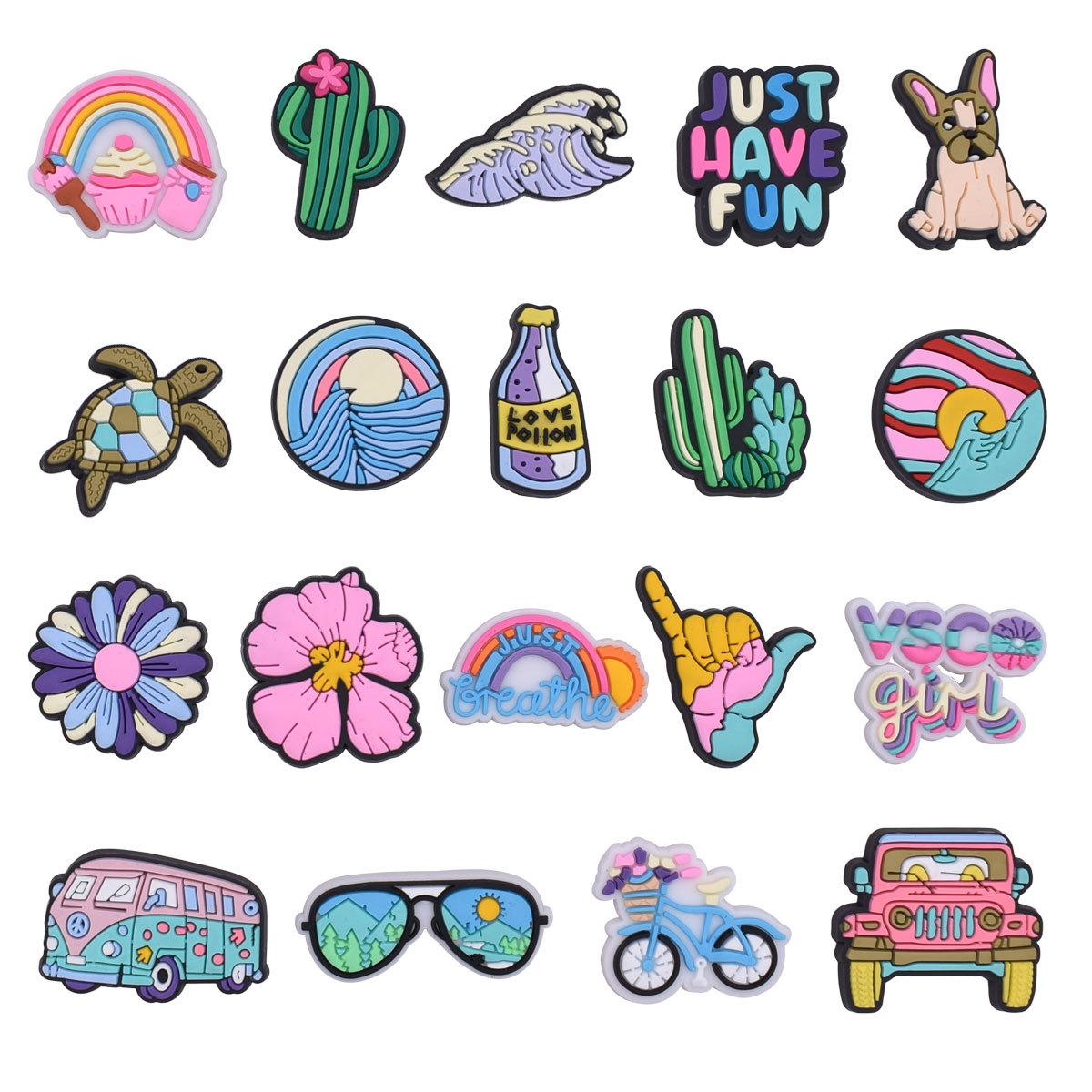 New Arrivals Vintage Series Shoe Charms Clogs Accessories Shoe Decorations Kids Women Gifts Sandals Pins Beach Bag Accessories