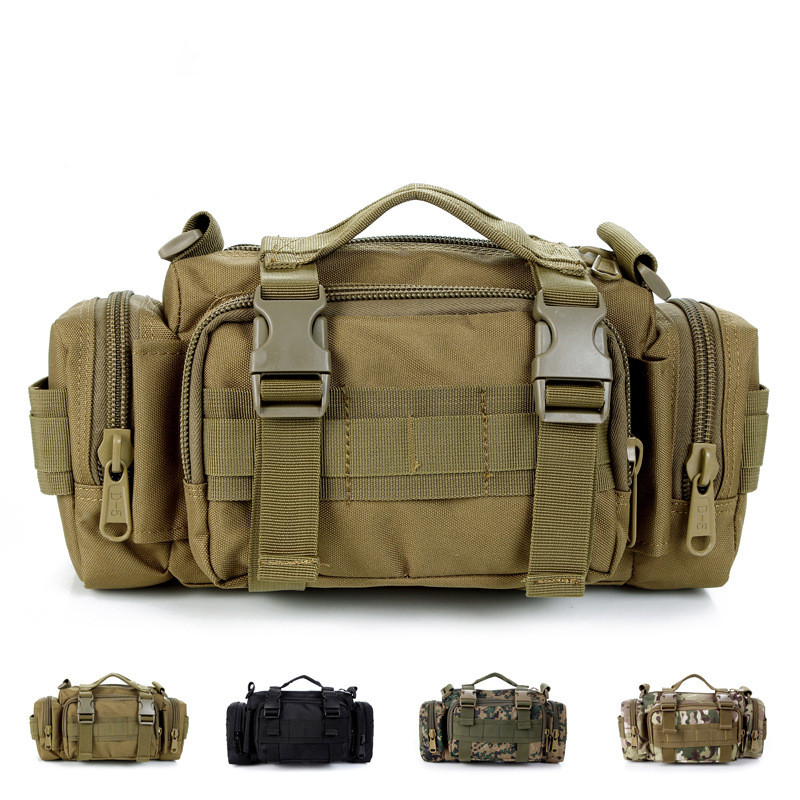 Men's Waterproof Waist Fanny Pack Cross-body Sling Bag for Hiking Outdoor Climbing Fishing Camping