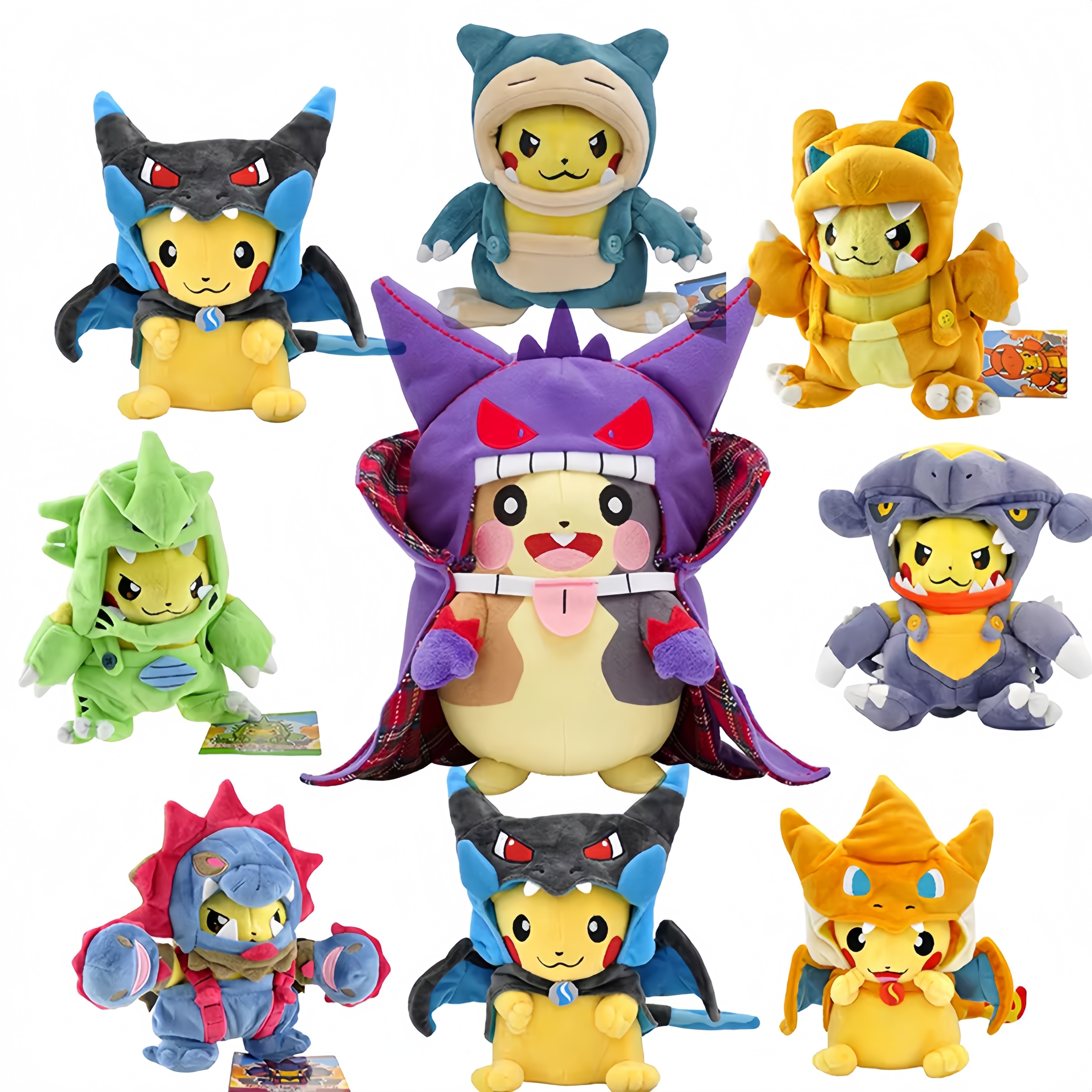 Morpeko Cosplay Gengar Dress Up Series Pokemon Pikachu Plush Toy Eevee Charizard Snorlax Garchomp Tyranitar Hydreigon Kid