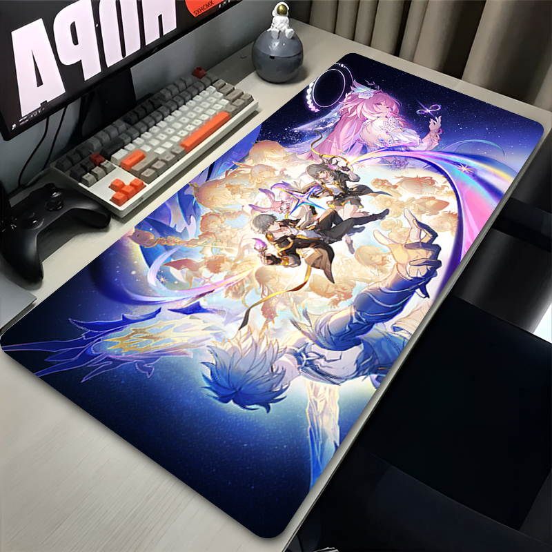 Cyrene Mouse Pad Honkai Star Rail Game Office Accessories New HD Print Kawaii Girl Laptop Mousepad Overlock Keyboard Mat