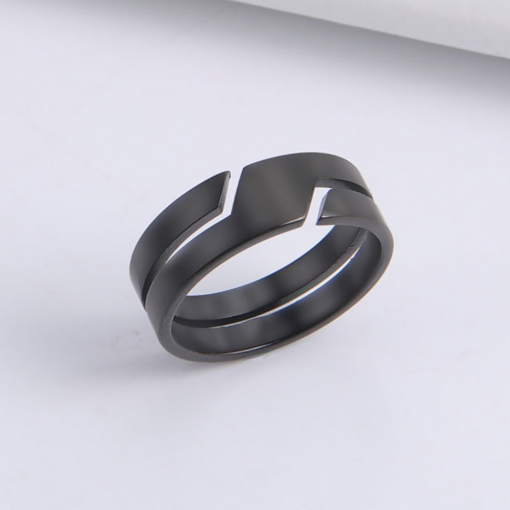Skyrim Stainless Steel Ring for Men Women Black Minimalist Casual Finger Rings 2025 Couple Jewelry Wedding for Lover