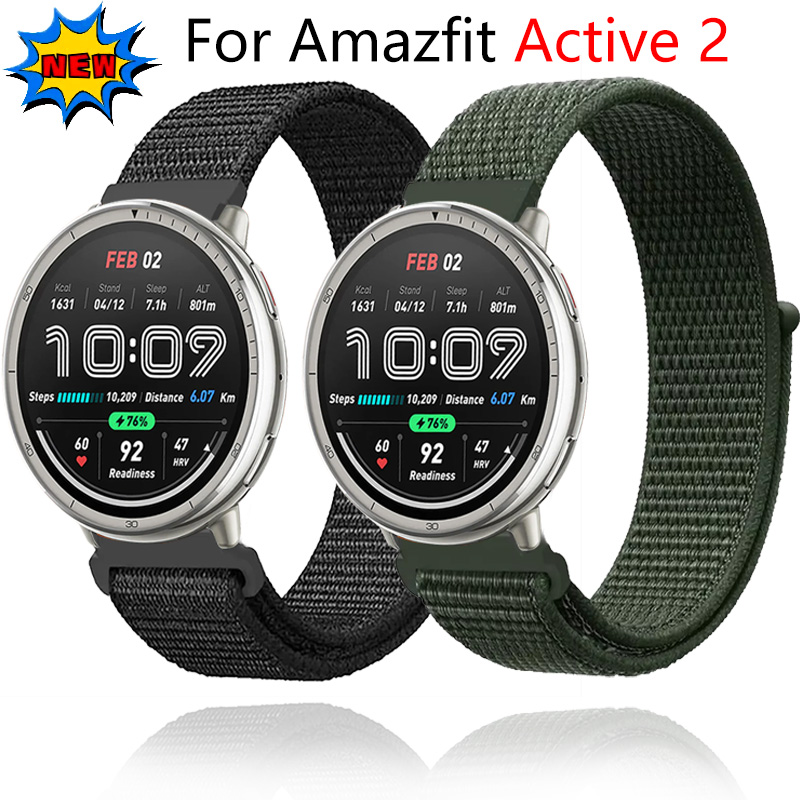 20mm Nylon Strap for Amazfit Active 2 Band Smart Watch Breathable wristband Accessories watchband Amazfit GTS 4 3 mini/Bip 3 pro