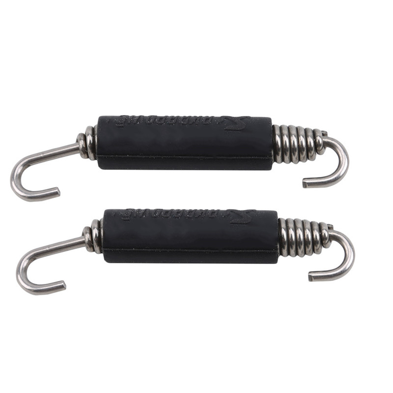 2PCS Stainless Steel Universal Motorcycle Muffler Exhaust Springs Hooks Front Middle Link Pipe Exhaust Connect Spring