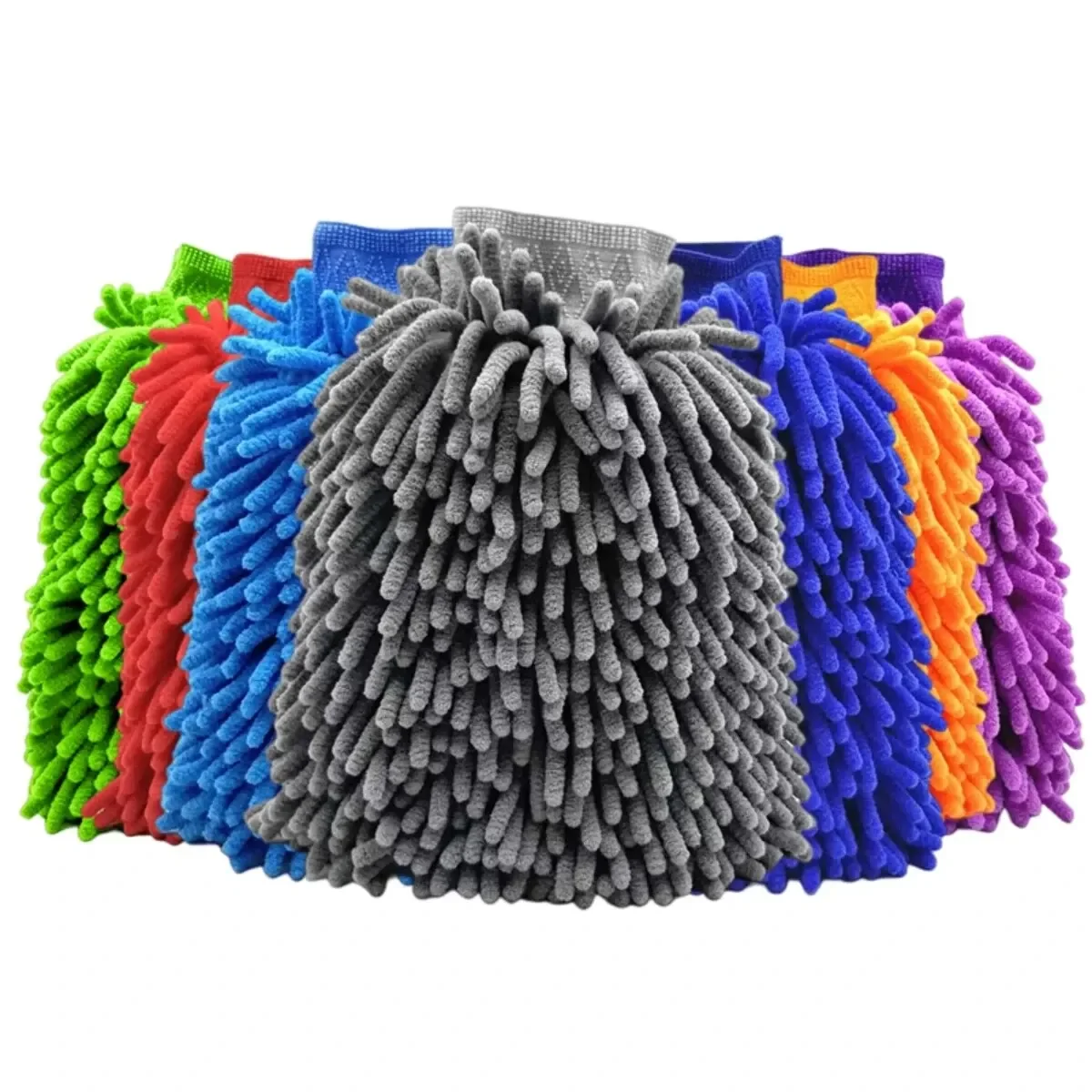 Car Wash Gloves Microfiber Wipe Car Sponge Scratch Free Car Wash Cleaning Coral Velvet Double-Sided Cleaning Tool