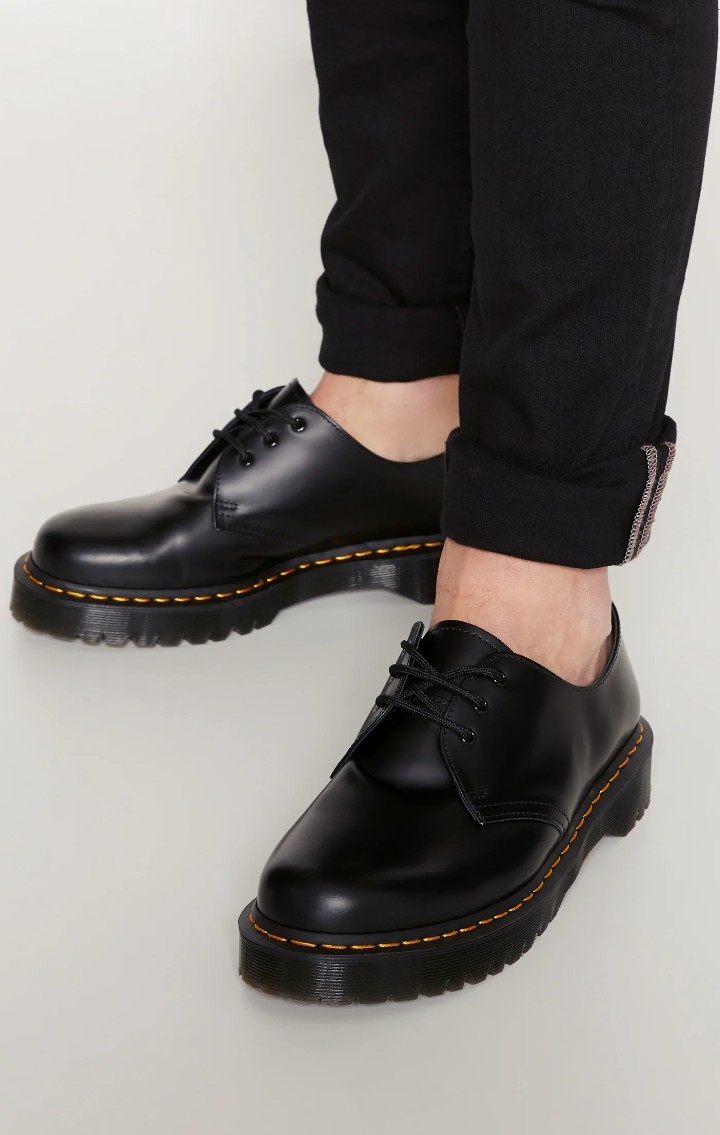 Martin Mens Closed-Toe Platform Leather Shoe
