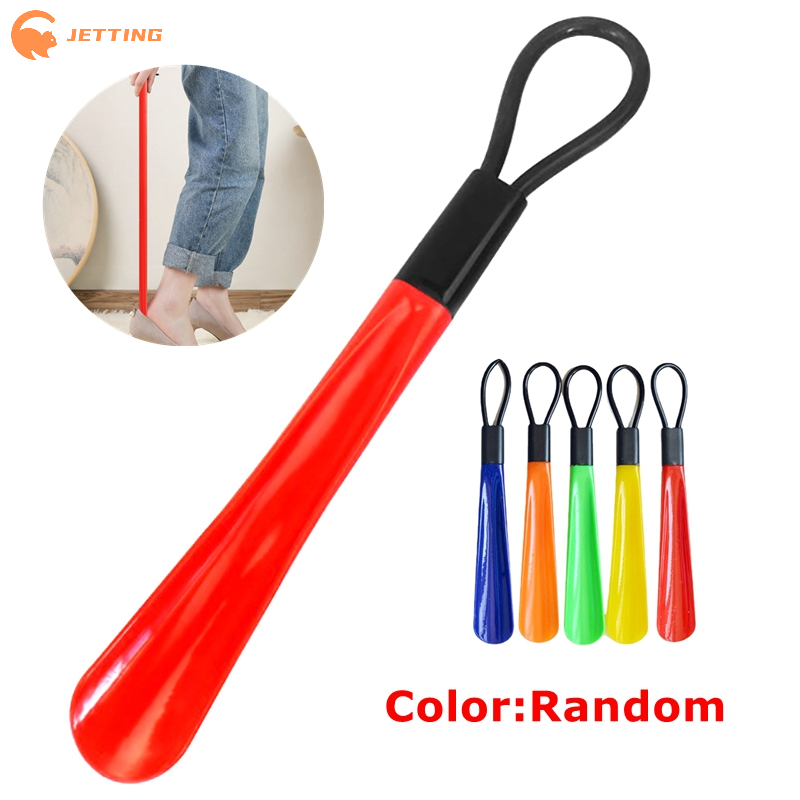 (New) 1PCS Extra Long Shoe Horns Black Plastic Shoe Horn Spoon Shape Shoehorn Shoe Lifter Flexible Shoe Lifter Shoes Accessorie