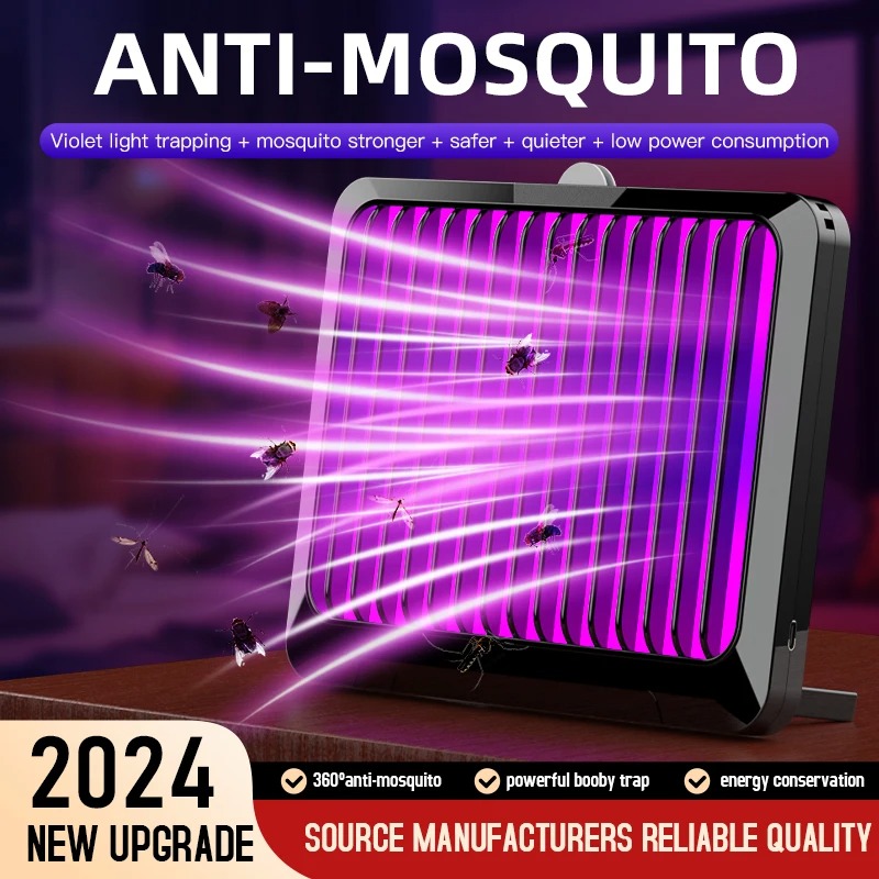 Silent Mosquito Sticking Device Usb Rechargeable Mosquito Lamp Children's Repellent Camping Trap Kills Flies Electric Electronic