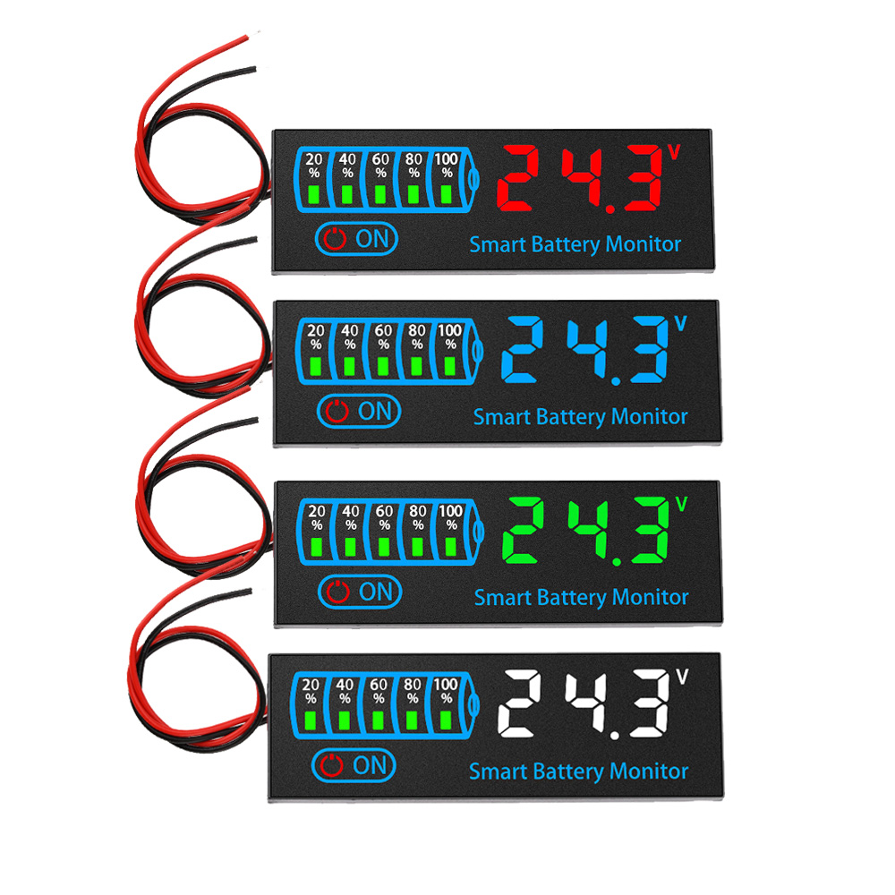 3S-12S 18650 Lithium ion Lipid Lithium 7-55V Lead Acid Battery Power Indicator Module Tester LCD Display Instrument Module