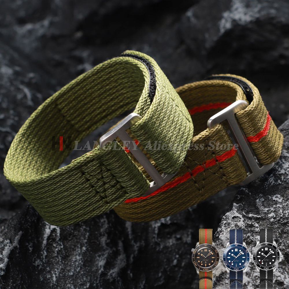 Nylon Sailcloth Watch Strap 20mm 22mm for 007 for Tudor Men Sport Thicken Universal Replacement Watch Bands