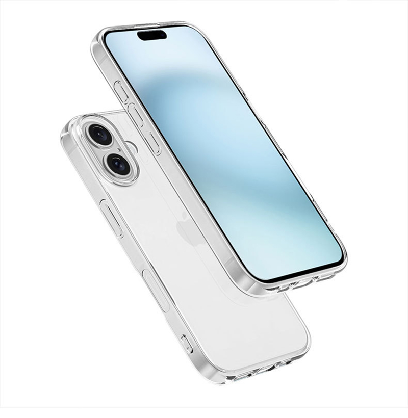 Ultra Thin Transparent TPU Case For Iphone 16 17 Air Pro Max 16E 16 Plus Fit Protective silicone Crystal clear soft Back Cover