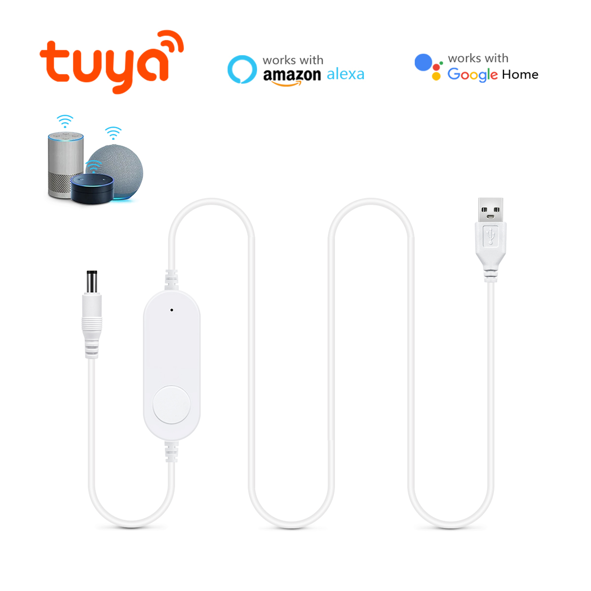 USB 5V TUYA Single Color LED Strip Light Dimmer Controller Smart WIFI App Remote Control Switch Work with Alexa Home