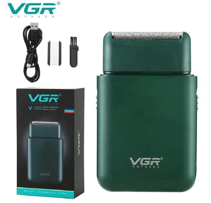 VGR Professional Electric Ultra Thin Shaver USB Rechargeable Razor V-390
