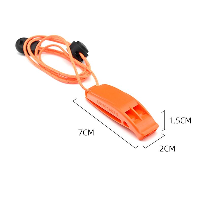 【rrkxa】Sports Emergency Double Pipe Whistle Outdoor Survival Whistle Match Safety Whistles Hiking Rescue Swimming Loud Whistle