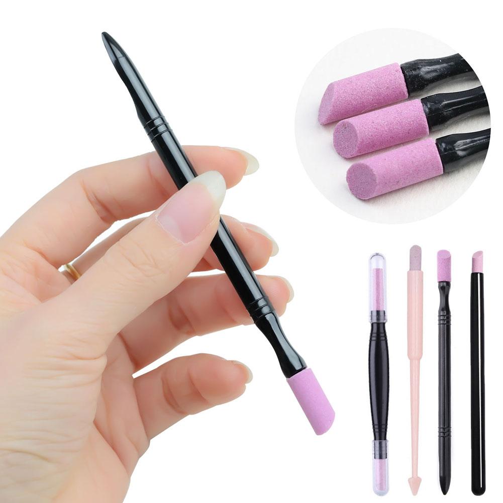 Nail Manicure Tool Set - Cuticle Stone Pusher, Sanding Sticks, Nail Art Pen, Remover, Trimmer, Buffer, File