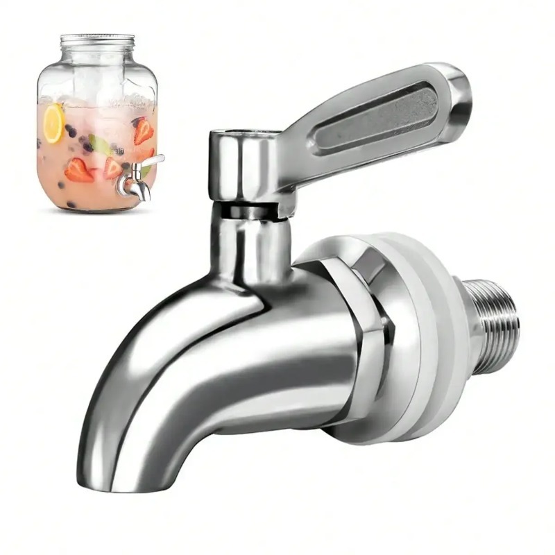 Professional Stainless Steel 304 Barrel Tap; Reliable Beverage, Juice, Dispenser Faucet