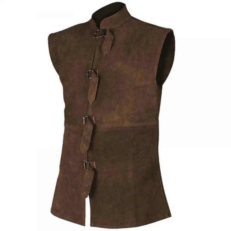 Men Victoria Steampunk Vest Coat Frock Outwear Vintage Prince Overcoat Medieval Renaissance Jacket Cosplay Costume