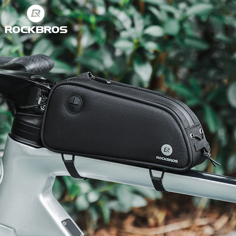 ROCKBROS Waterproof Cycling Tube Bags 0.9L MTB Road Bike Triangle Bag Cycling Frame Front Bags Repair Tools Pannier Bicycle