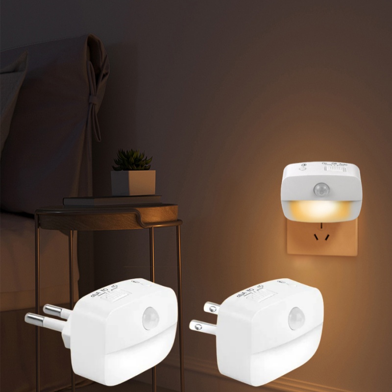 LED Night Light Motion Sensor EU Plug Lamp Nightlights for Children Bedroom Hallway Stairs WC Bedside Decoration Night Lamp