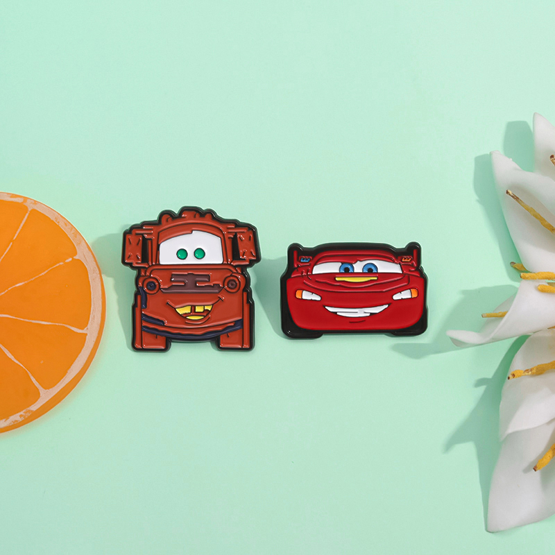 Cartoon Badge Cute Little Car Jewelry Decoration Brooch Perfect For Friends And Family Fashion Clothing Accessories