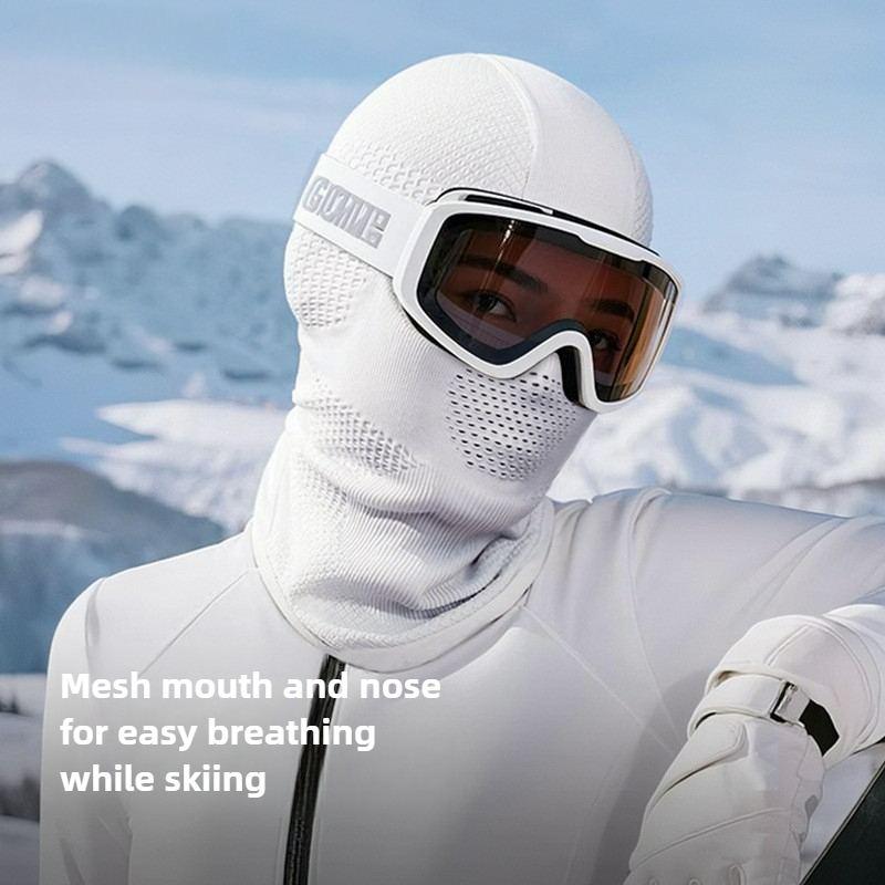 Trendy Handsome Ski Mask Headgear Unisex Warm and Breathable Cycling Windproof Quick-drying Ski Face Protection