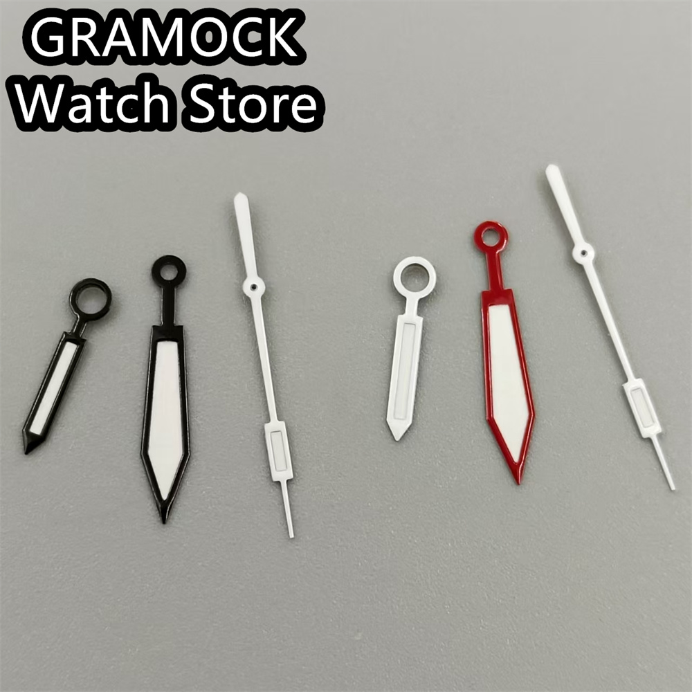 GRAMOCK 31mm Blue Watch Dial With Hands Green Luminous Fit NH35 NH36 Movement