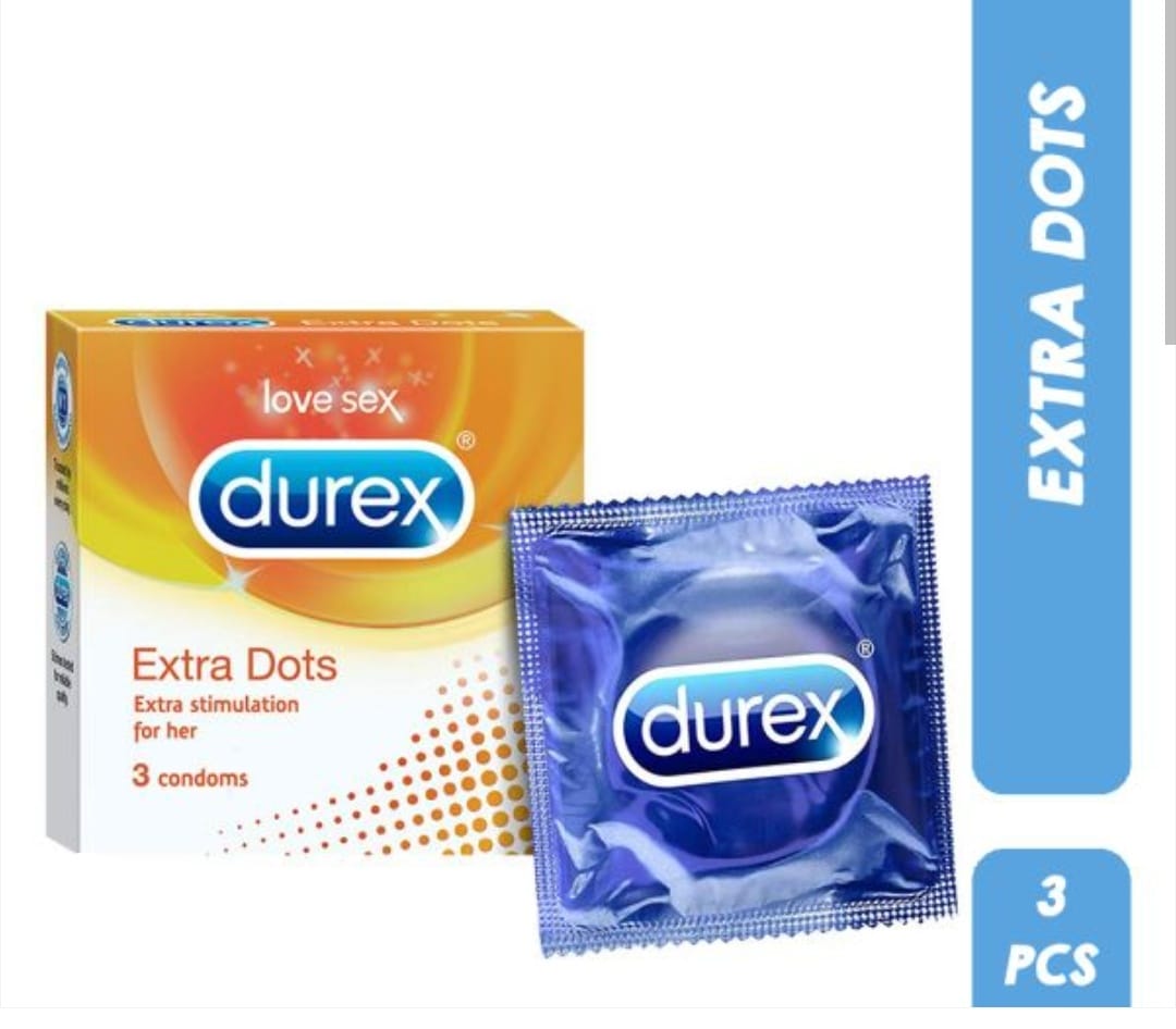 Durex Extra Dots 3N Condom For Men !! Extra Stimulation For Her !! Dreamworldonlinestore