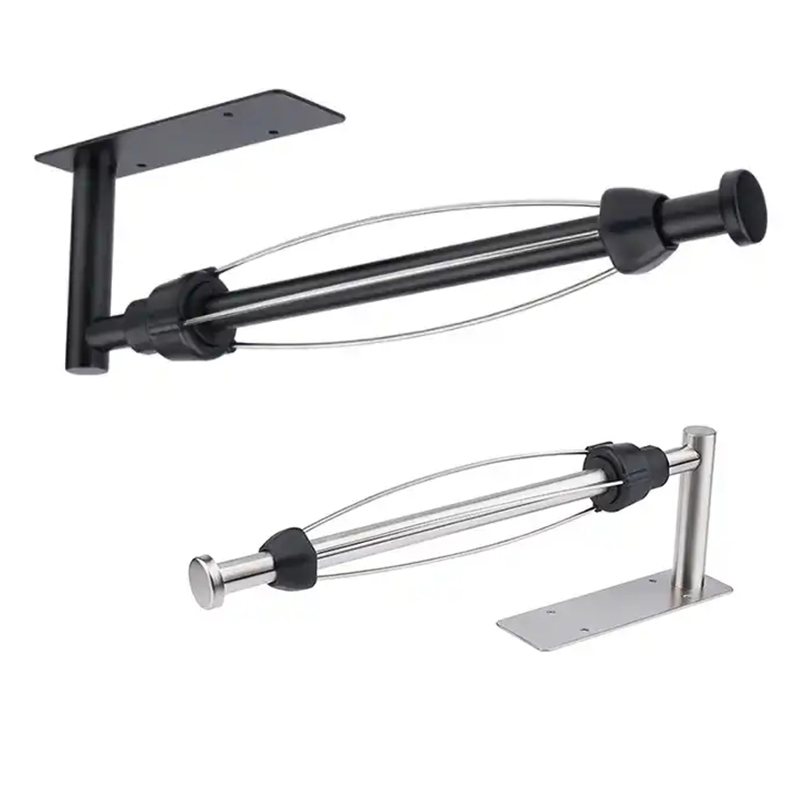 Stainless Steel Paper Towel Holder Self Adhesive Toilet Roll Paper Holders No Punching Kitchen Hook Wall Mount