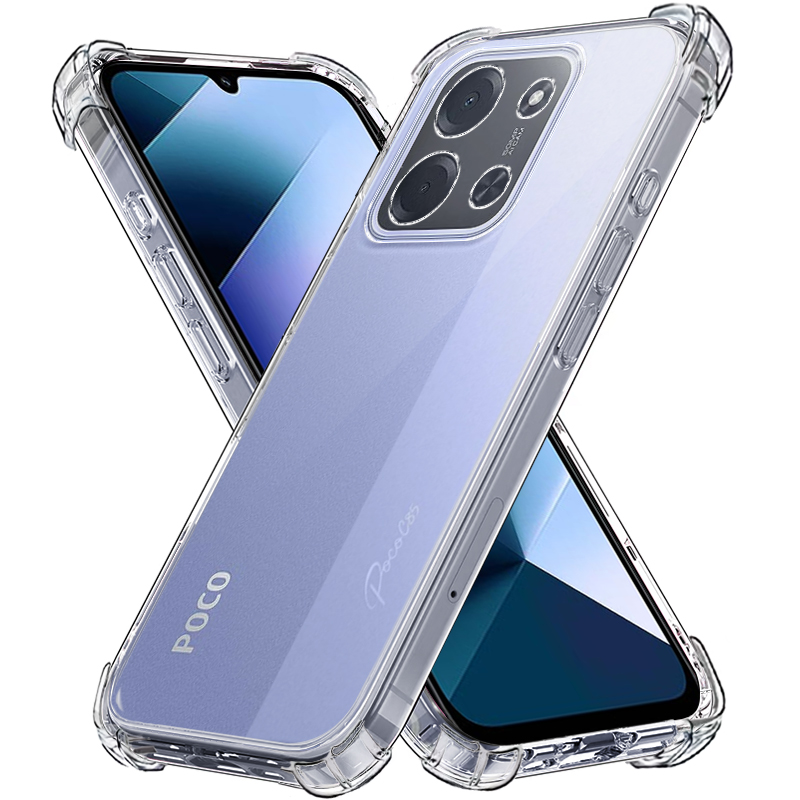 Ultra Thin Clear Phone Case For Poco C85 M8 M7 M6 Pro M5S C85 C61 C71 C75 C65 Soft Transparent Cover Casing