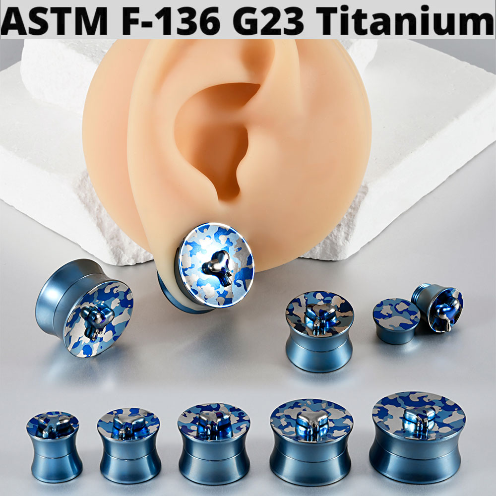 1PC G23 Titanium Colorful Heart melt Ear Gauge Plugs Internal Thread Expander Stretcher Gauge Piercing Body Jewelry 8MM-16MM