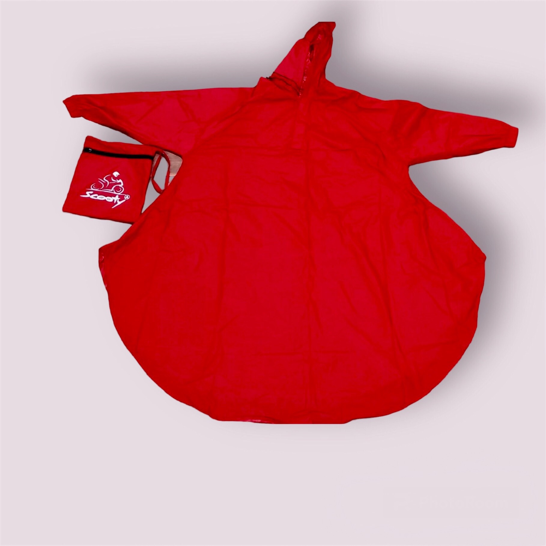Red Scooty Single Raincoat - Unisex