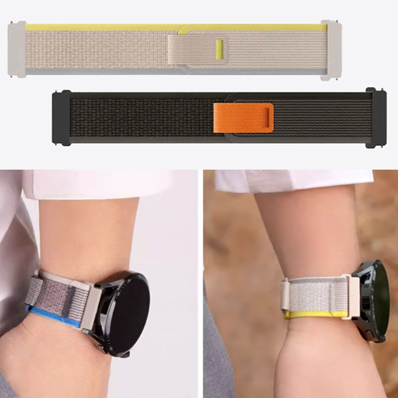 20mm 22mm Band For Watch 7 6 5 Pro 4 classic Nylon Sport bracelet correa bip 6 5 U GTS4 GTR 4 3 2e Straps
