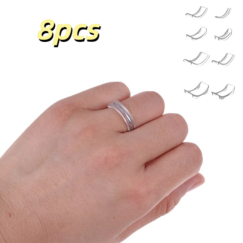 Invisible Soft Ring Gasket Eight-piece Set Size Adjuster Comfortable Diamond Ring Does Not Hurt The Hand Jewelry Tools