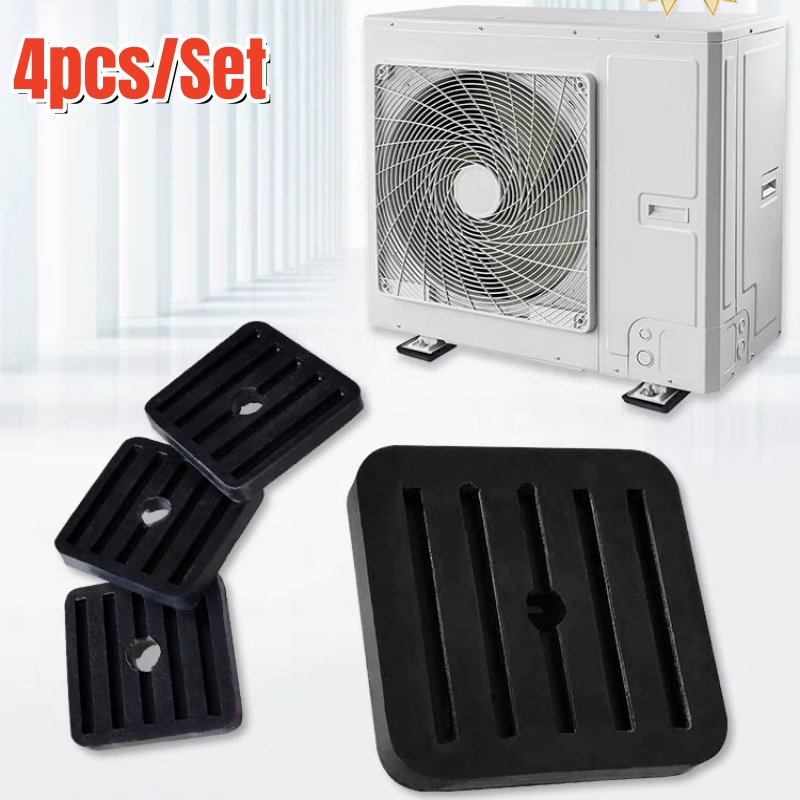 4Pcs Universal Shock-absorbing Pad Bracket For Outdoor Air Conditioning,AC Unit Shock Absorber Cushion Feet Anti Vibration Pads
